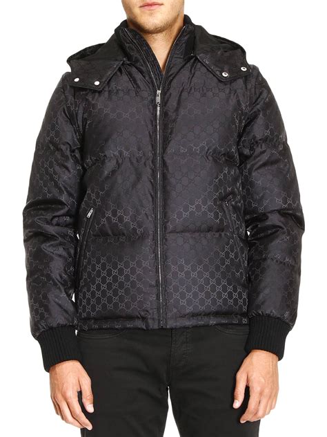 gucci nylon jackets|gg jacquard padded jacket.